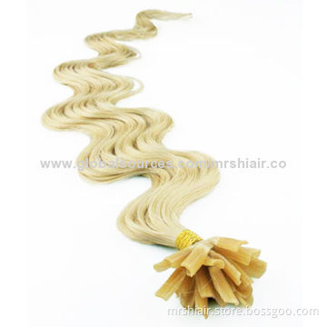 22-inch Light Color Boby Wave Peruvian U Tip Hair Extensions